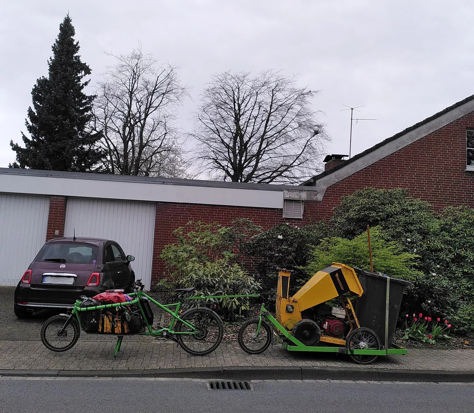 Unterwegs mit Lastenrad - MS Baumpflege Dülmen
